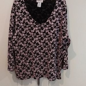 Nicola lace overlay blouse